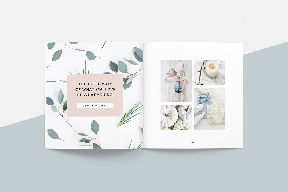 Magnolia Lookbook Template in Brochure Templates - product preview 8