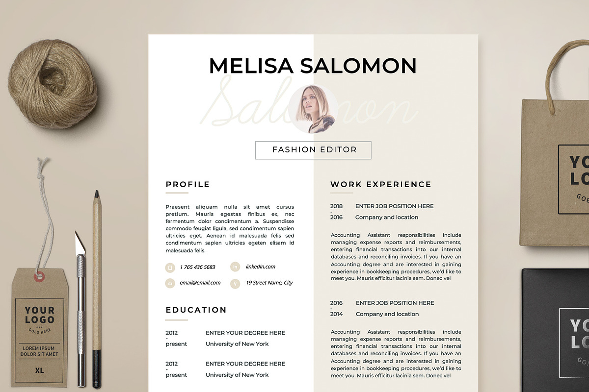 Resume Template 1, 2 page | Florence in Resume Templates - product preview 8
