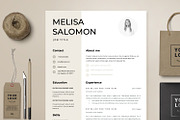 Resume Template 1, 2 page | Rome