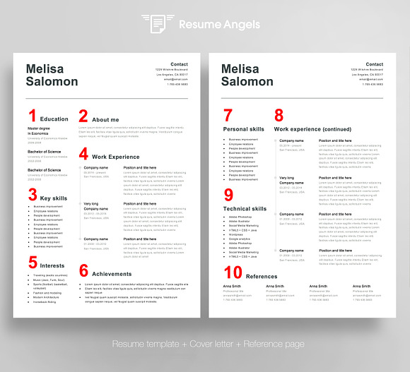 Resume Template 4 page | Swiss in Resume Templates - product preview 2