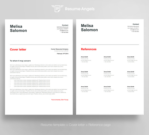 Resume Template 4 page | Swiss in Resume Templates - product preview 3