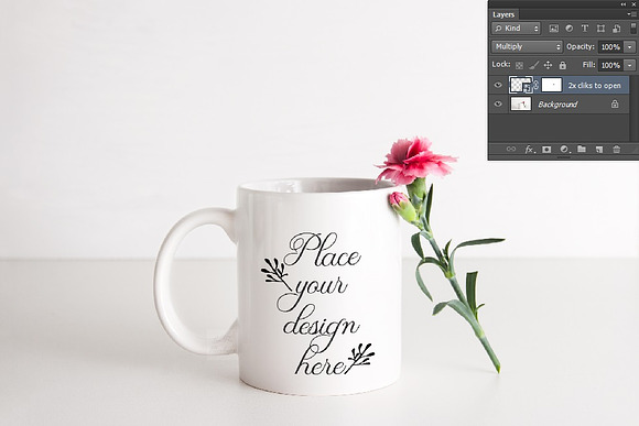 White Coffee mug sublimation mockup  in Product Mockups - product preview 1