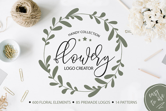 Flowery Logo Creator in Logo Templates - product preview 20