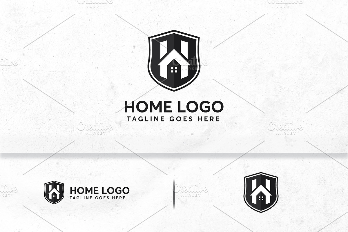  modern home shield logo template in Logo Templates - product preview 8