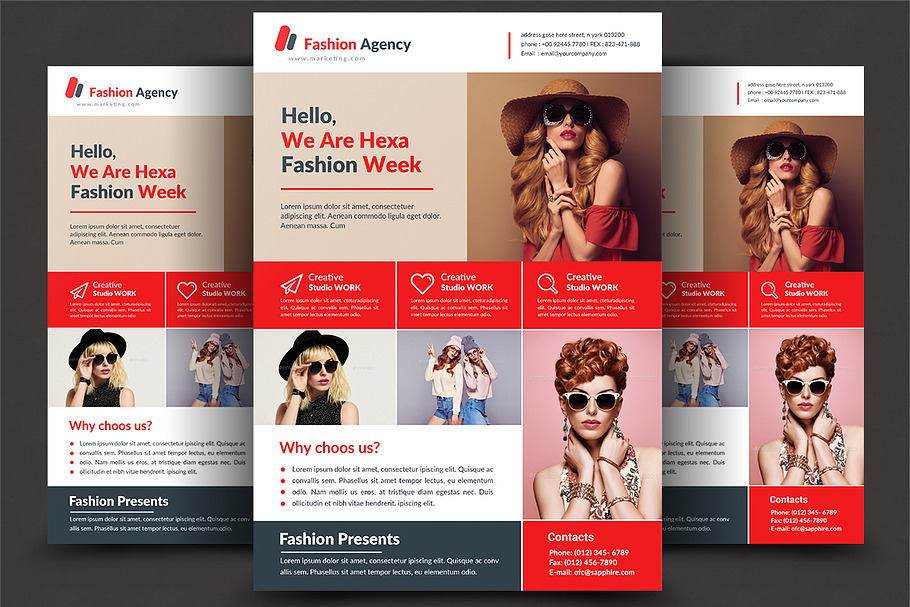 Fashion Agency Flyer in Flyer Templates - product preview 8