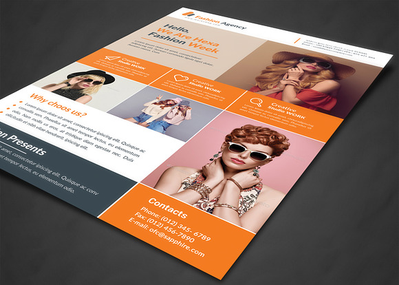 Fashion Agency Flyer in Flyer Templates - product preview 1