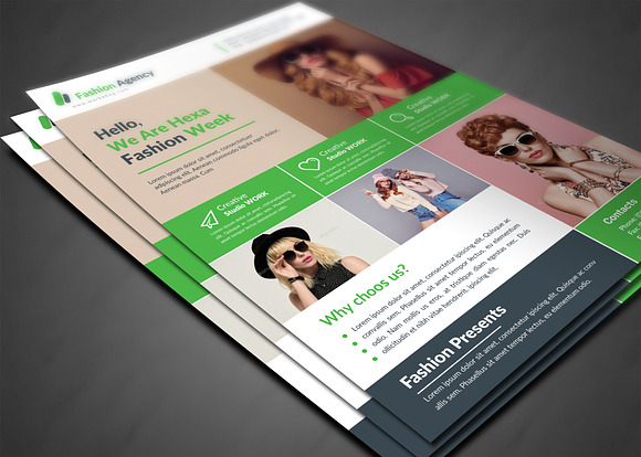 Fashion Agency Flyer in Flyer Templates - product preview 2