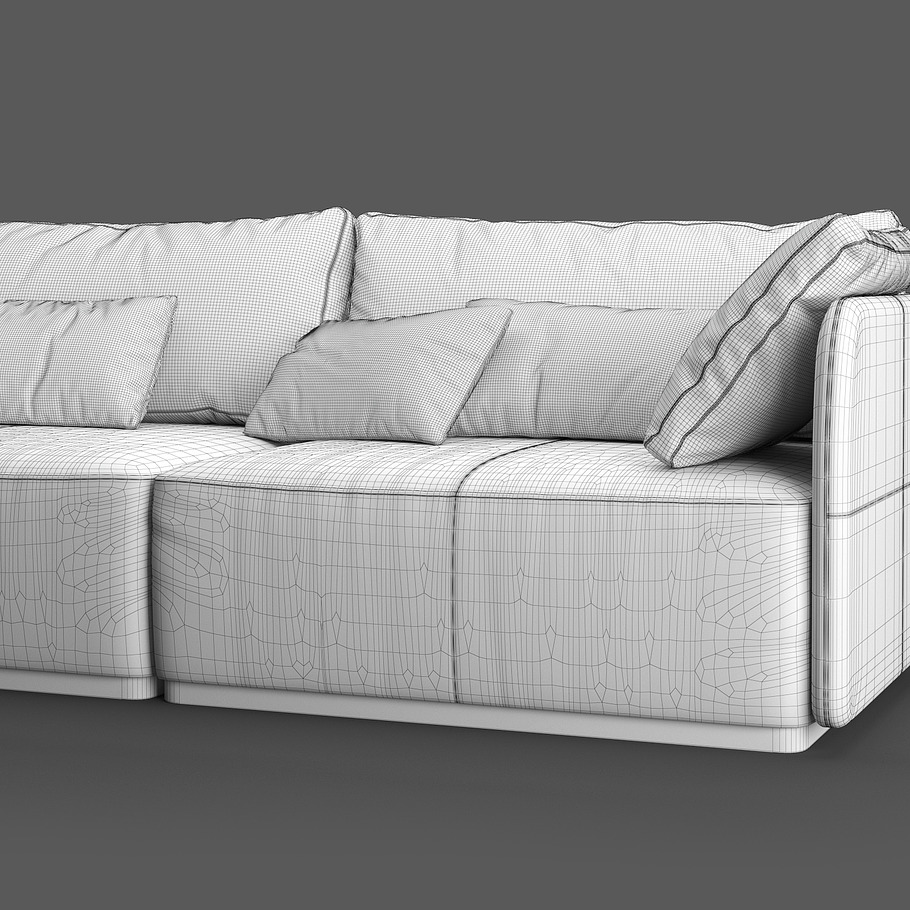 sofa SMANIA Beverly 240 in 3D - product preview 7
