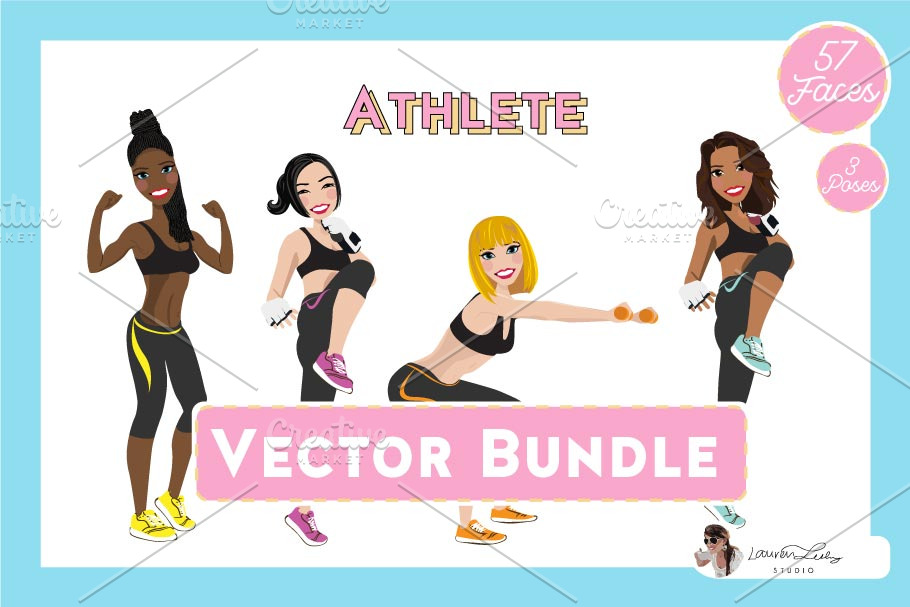 Gym Routine Work Out | Vector Bundle