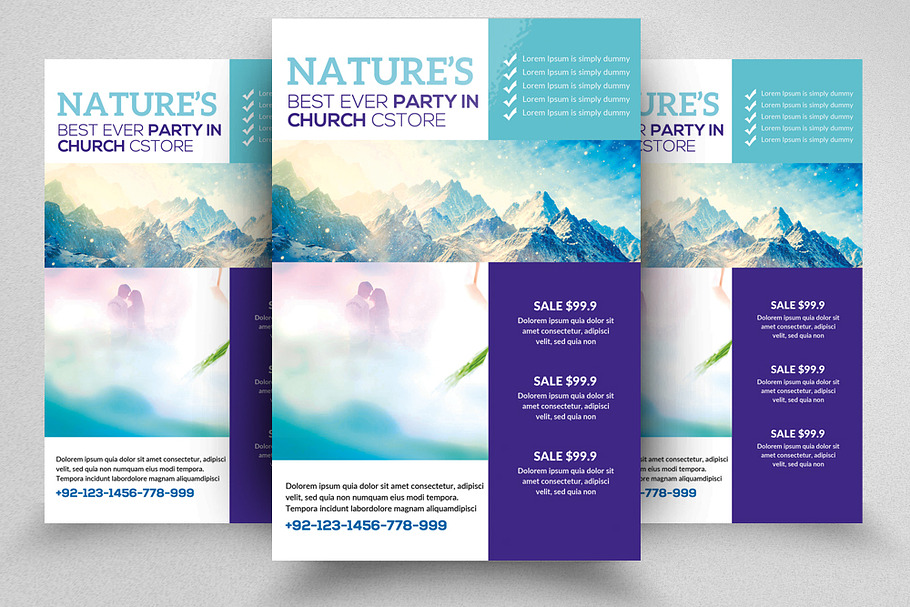 Nature Flyer Print Template 08 in Flyer Templates - product preview 8