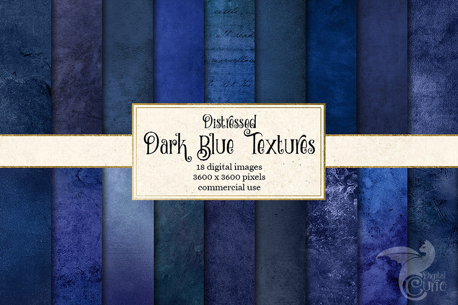 Distressed Dark Blue Textures in Textures - product preview 8