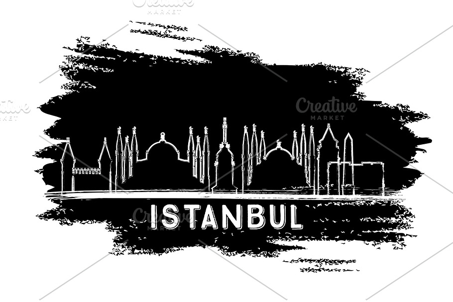 Istanbul Turkey City Skyline  in Illustrations - product preview 8