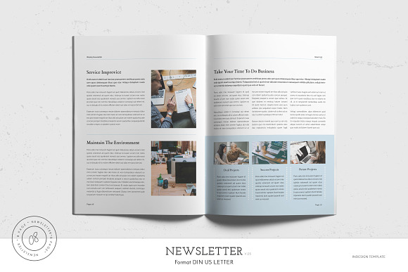 Newsletter Template in Brochure Templates - product preview 3
