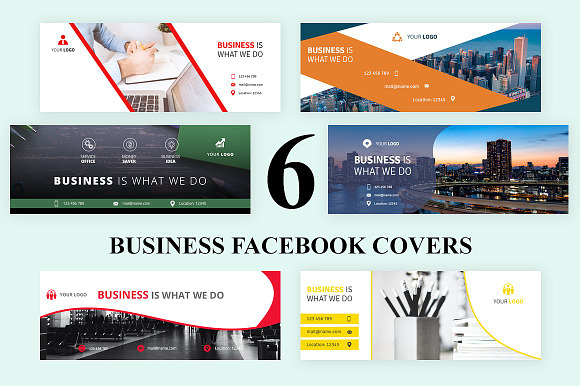 24 Business Facebook Covers in Facebook Templates - product preview 1