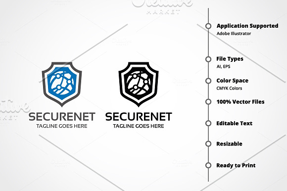 Securenet Logo in Logo Templates - product preview 6