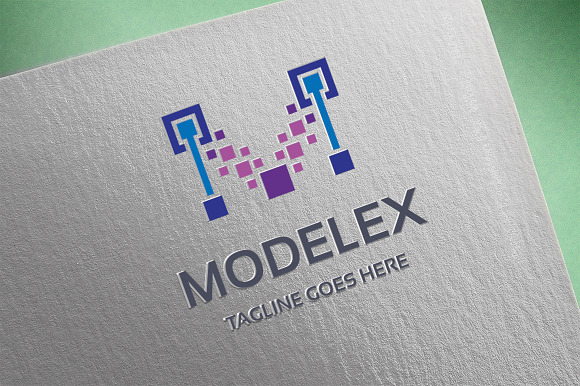 Letter M - Modelex Logo in Logo Templates - product preview 6