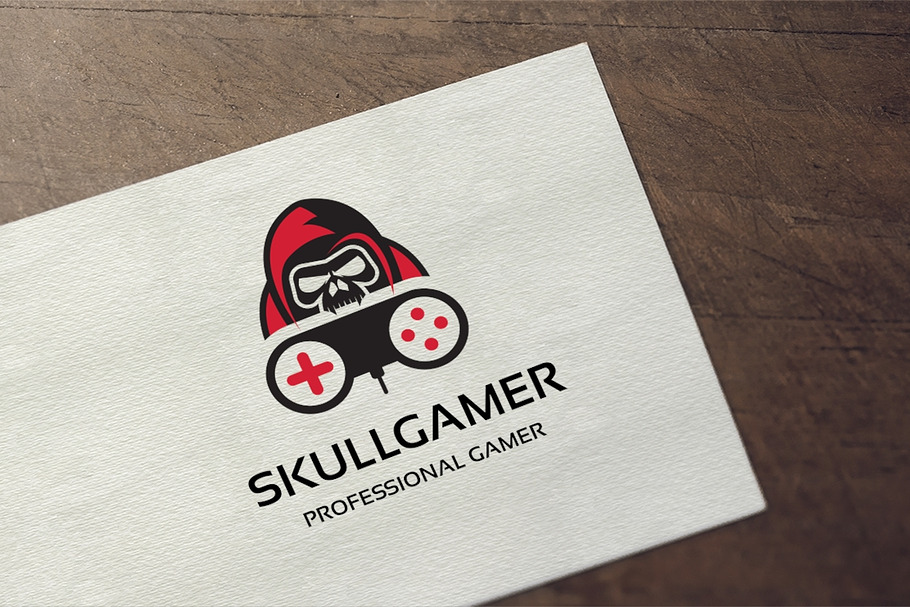 Skull Gamer Logo in Logo Templates - product preview 8