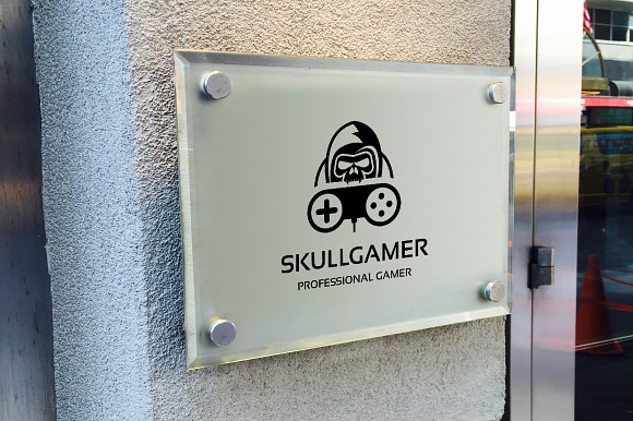 Skull Gamer Logo in Logo Templates - product preview 2