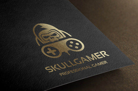 Skull Gamer Logo in Logo Templates - product preview 3