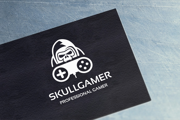 Skull Gamer Logo in Logo Templates - product preview 5
