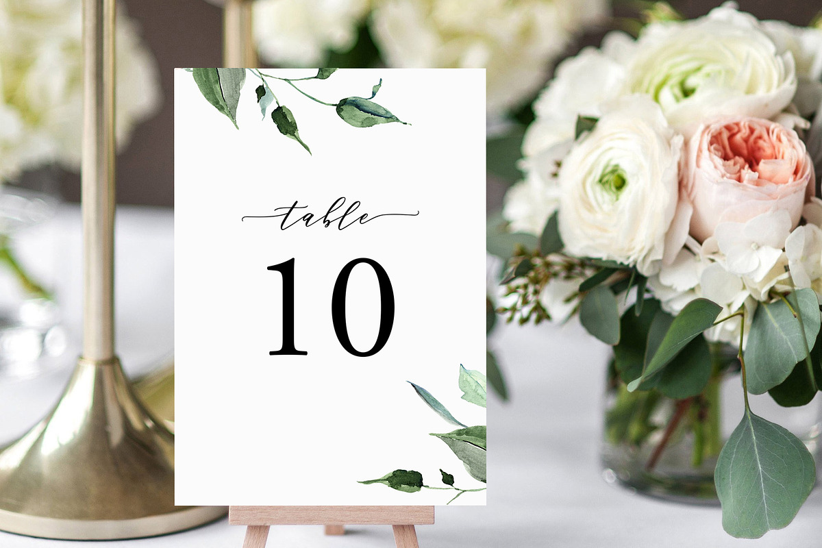 Wedding Table Number Template in Templates - product preview 8