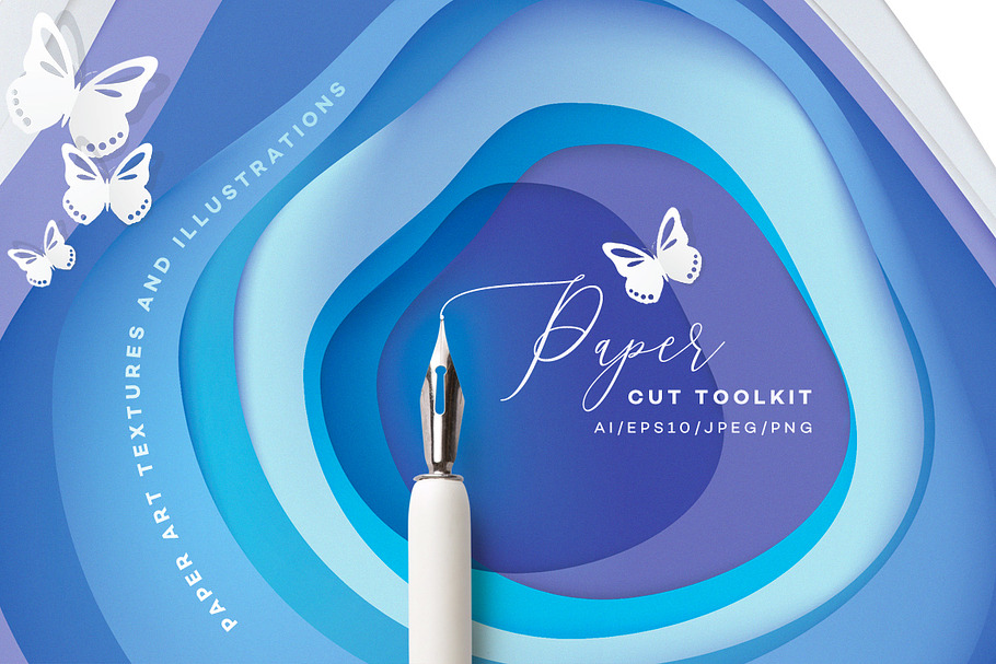 Vibrant Paper Cut Art Toolkit in Textures - product preview 8
