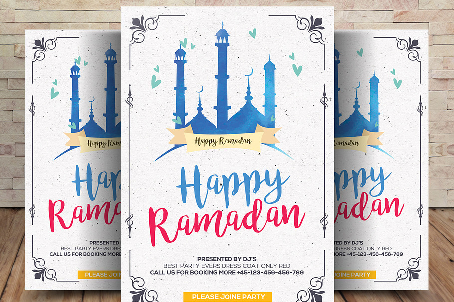 Ramadan Kareem Iftaar Party Flyer in Flyer Templates - product preview 8
