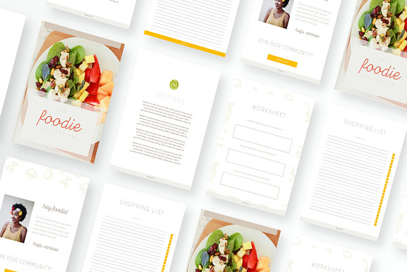 Foodie Opt in Worksheet Canva in Magazine Templates - product preview 2