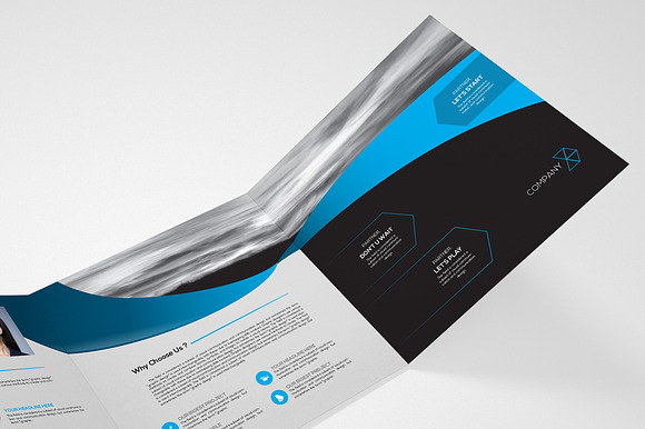 Indesign Square Brochure Wave in Brochure Templates - product preview 6