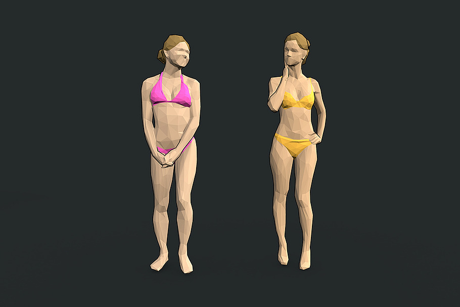 Lowpoly People Colorful in People - product preview 12