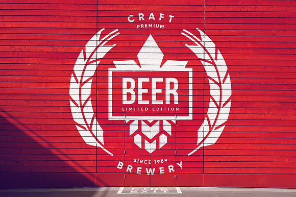Craft beer brewery vector logo in Illustrations - product preview 5