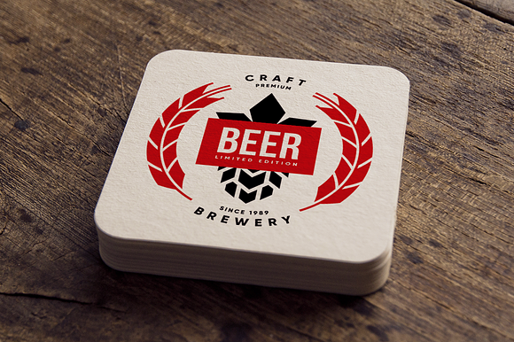 Craft beer brewery vector logo in Illustrations - product preview 6