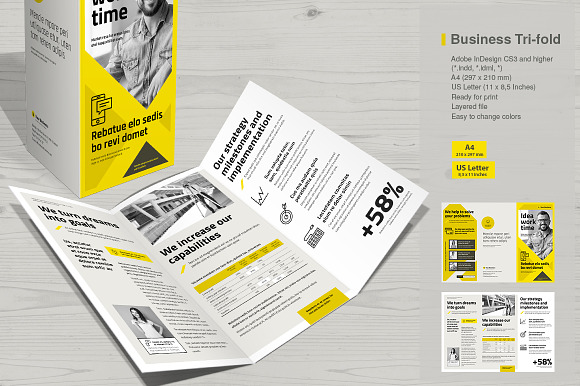 Business Tri-fold Vol. 8 in Brochure Templates - product preview 1