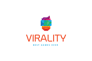 Virality Virtual Reality Logo Templa