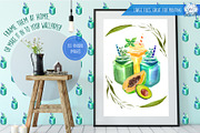 Smoothies - 133 Watercolor Clipart