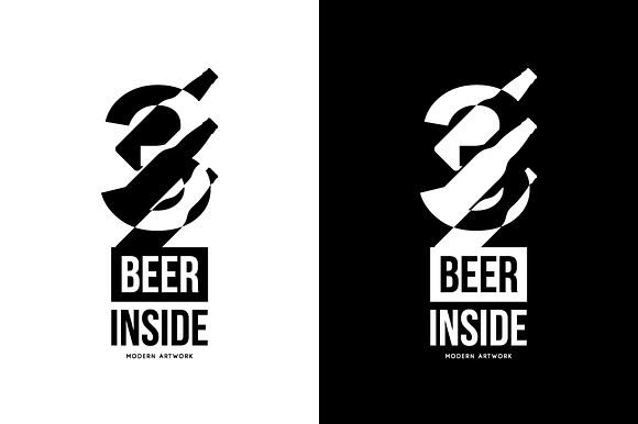 Craft beer brewery vector logo in Illustrations - product preview 3