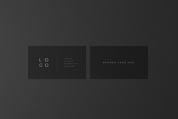 Mockup Pack - Black Business Cards in Print Mockups - product preview 1