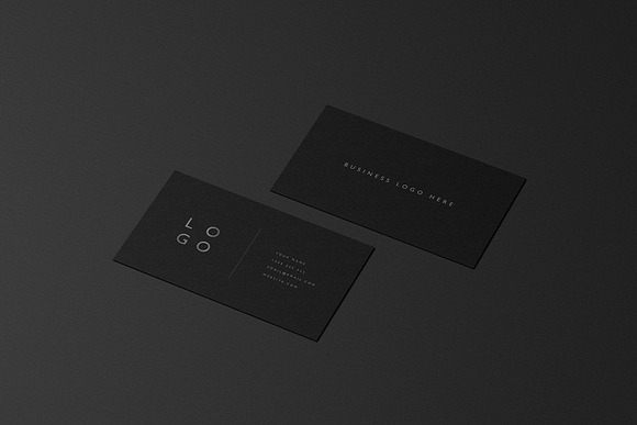 Mockup Pack - Black Business Cards in Print Mockups - product preview 3