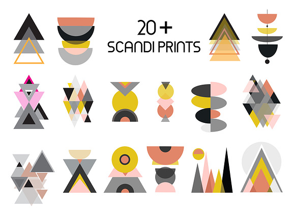 Modern Scandi Print Patterns -Vol.1 in Graphics - product preview 3