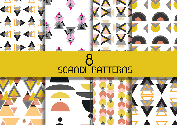 Modern Scandi Print Patterns -Vol.1 in Graphics - product preview 4