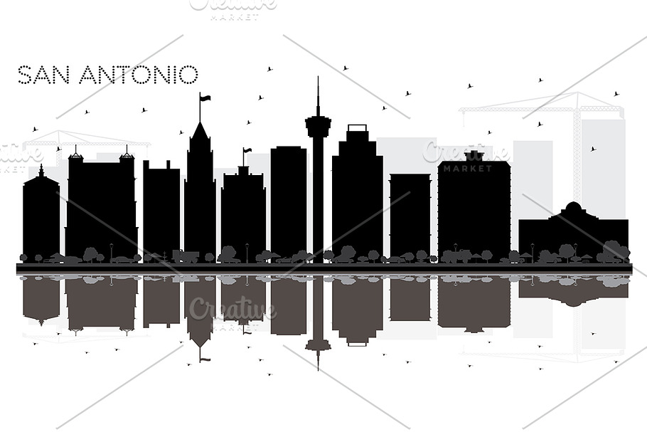 San Antonio Texas City skyline  in Illustrations - product preview 8