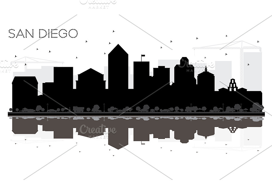 San Diego City skyline in Illustrations - product preview 8