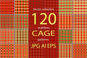 120 Seamless cage patterns