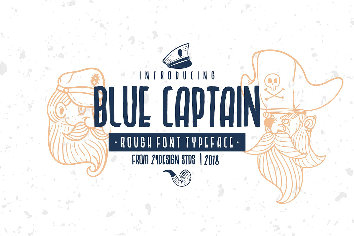 BLUE CAPTAIN TYPEFACE in Pirate Fonts - product preview 8