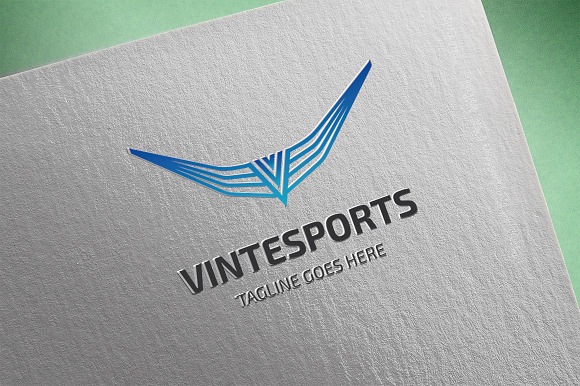 Letter V - Vintesports Logo in Logo Templates - product preview 3