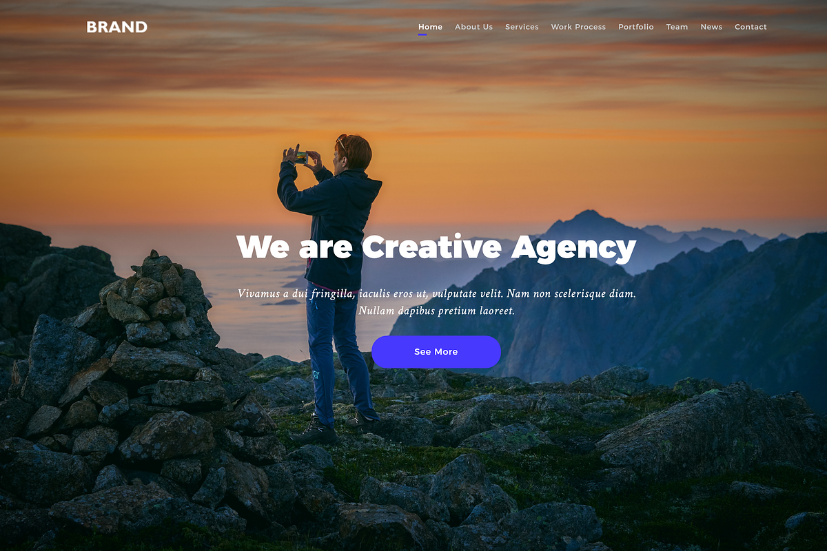 Brand - HTML5 Creative Multipurposes in Bootstrap Themes - product preview 8