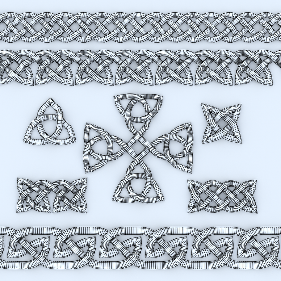 Celtic Ornament Metal and Normal Map in Weapons - product preview 2