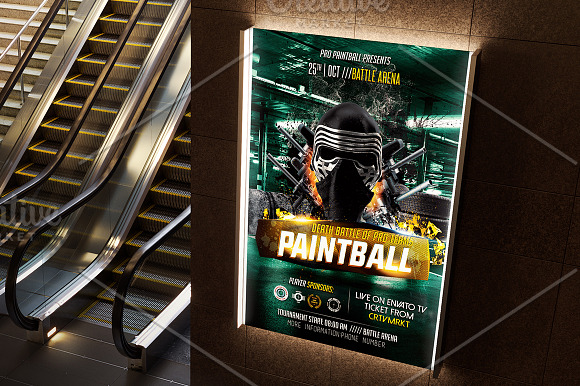 Paintball Flyer Template in Flyer Templates - product preview 1