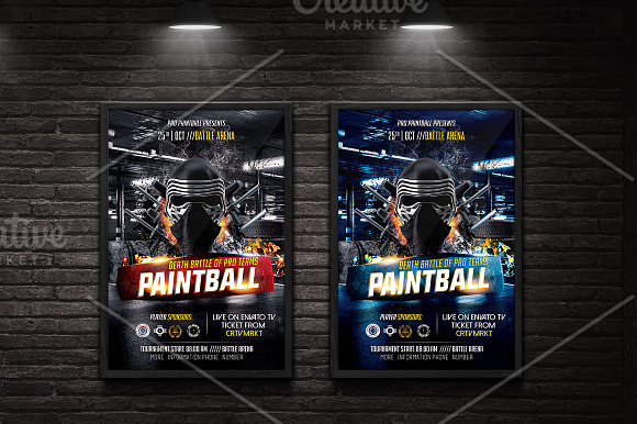 Paintball Flyer Template in Flyer Templates - product preview 2