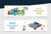 Space horizontal banners
